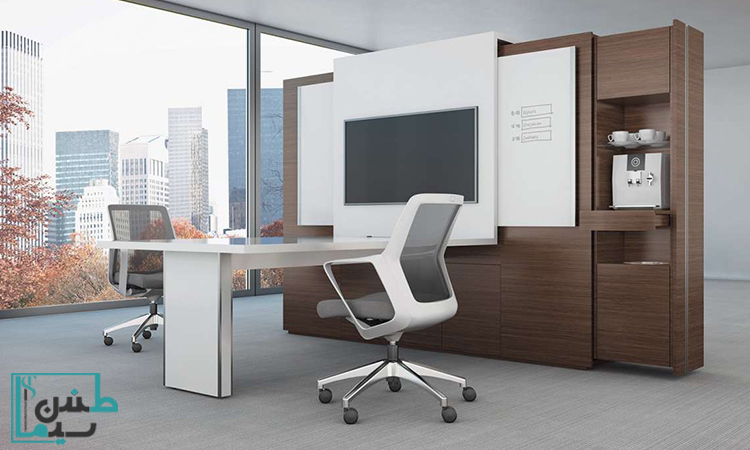 راهنمای جامع خرید میز و مانیتور کنفرانس برای اتاق‌های مدیریتی مدرن