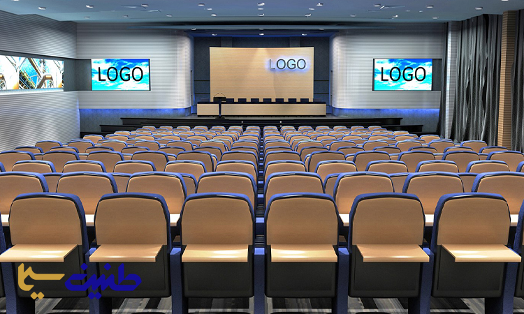 طراحی سه‌بعدی سالن کنفرانس